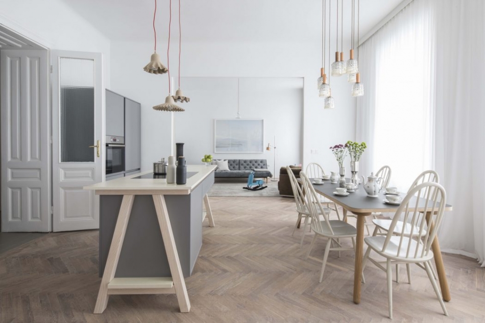 kitchen and dining room 