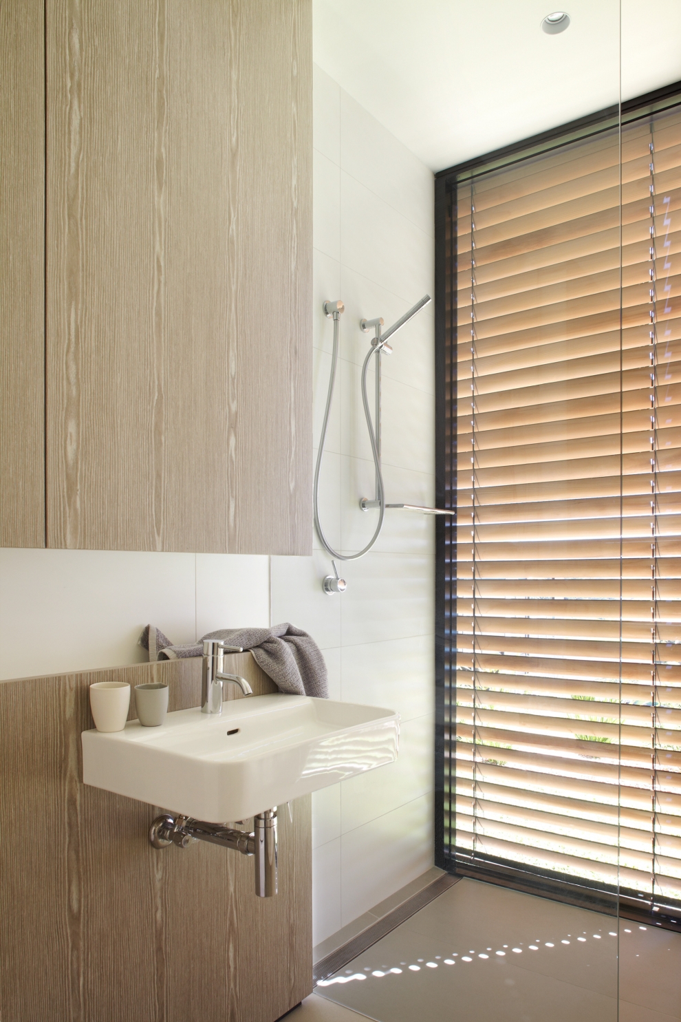 blinds in bathroom