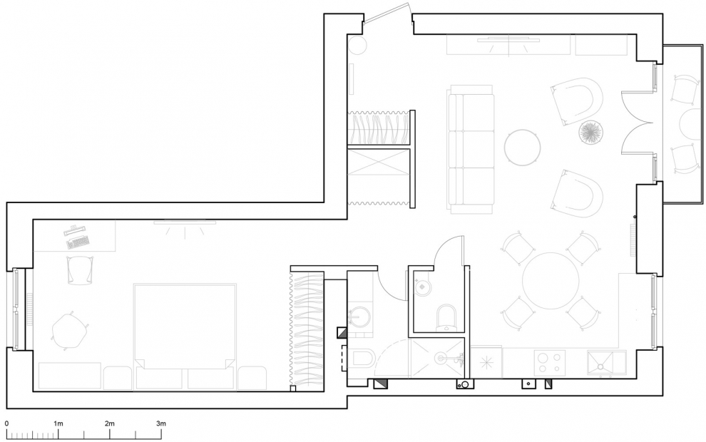 56 sq.m. apartment plan