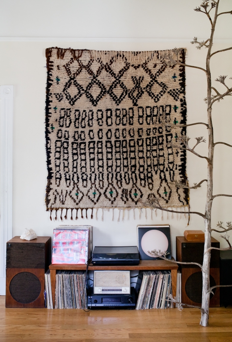 morocco style carpet on the wall 