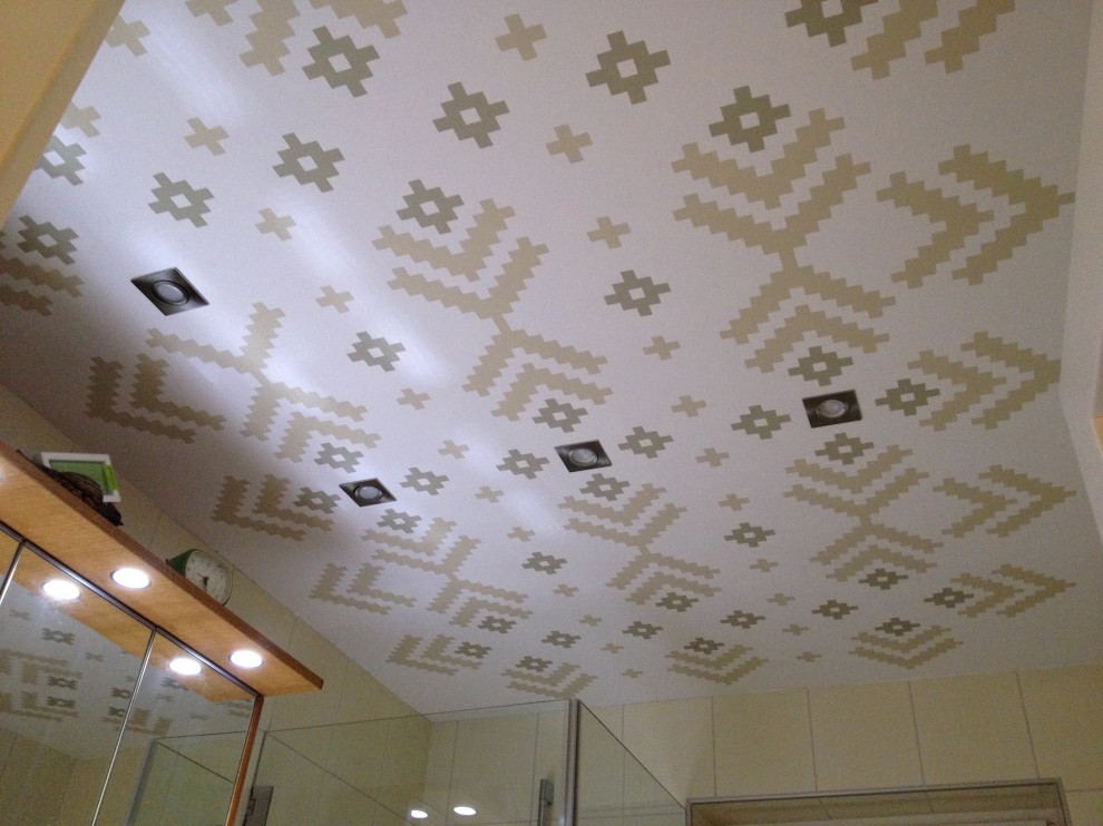 etno pattern ceiling