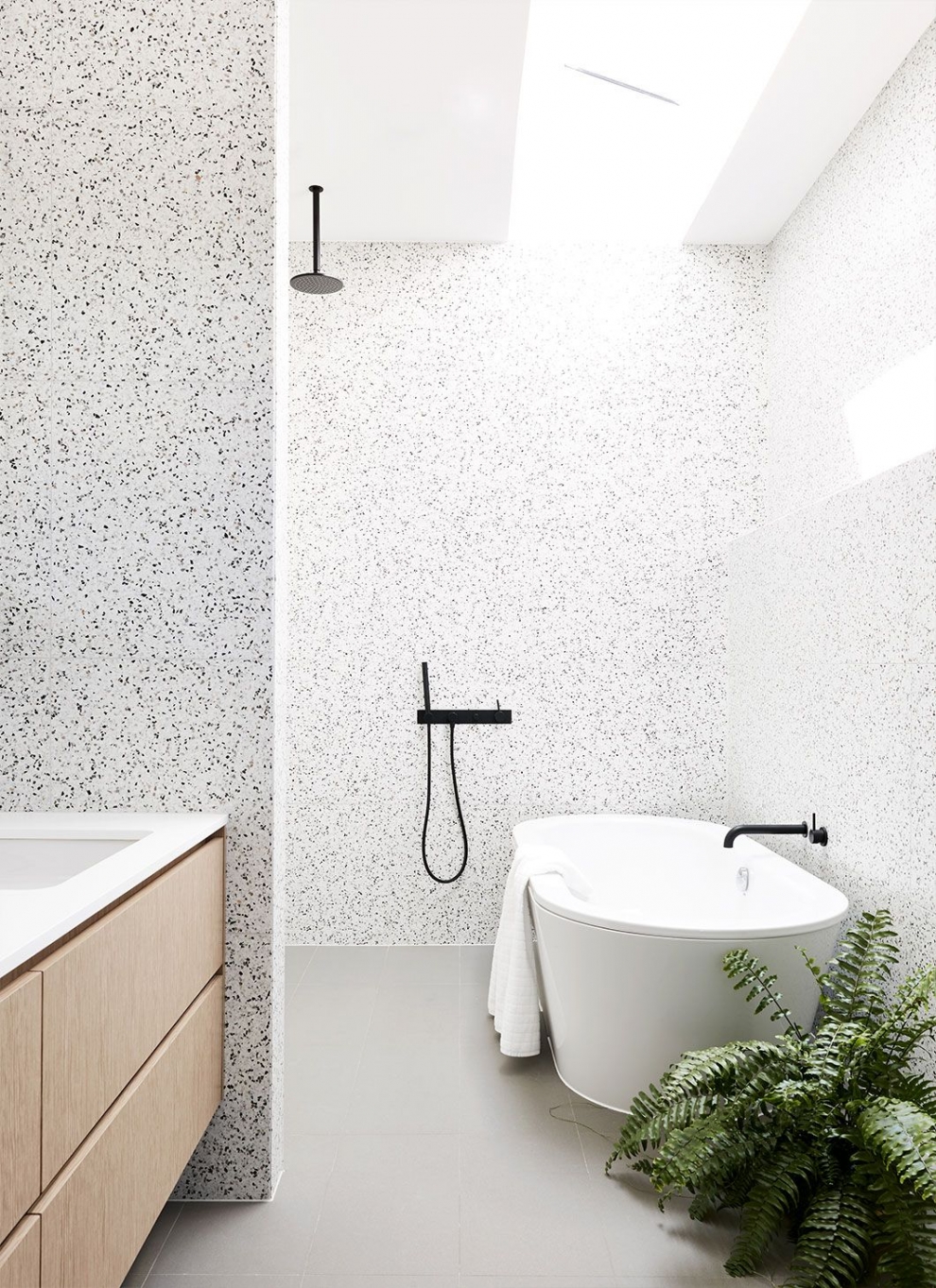 bathroom tiles terrazzo