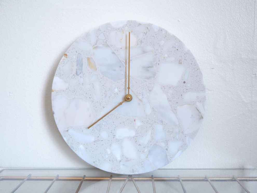 terrazzo wall clock